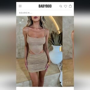 Babyboo Tan Midi Dress